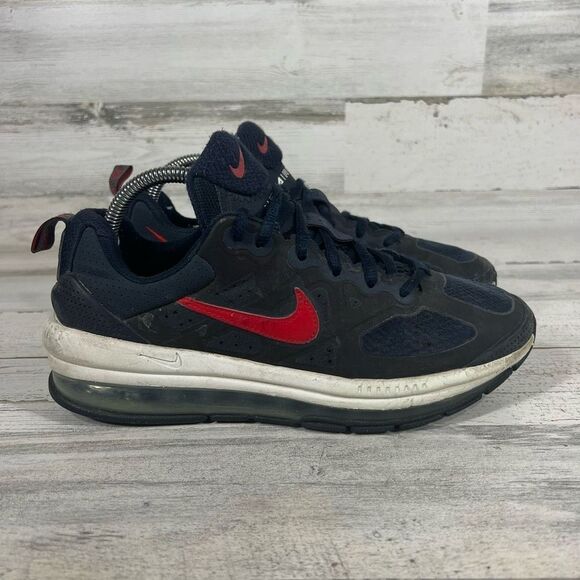 Nike Womens Air Max Genome Running Shoes Navy Red Athletic Shoes Size 8.5 US‎ - Picture 1 of 8